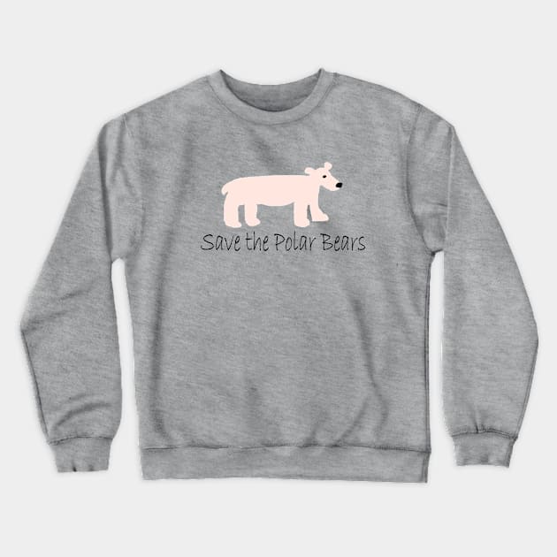 Save the Polar Bears Crewneck Sweatshirt by Repeat Candy